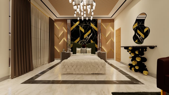 Gig Preview - Create exclusive interior design, photorealistic 3d visualization