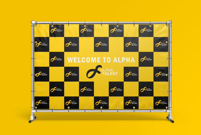 Gig Preview - Design step and repeat or backdrop banner for you