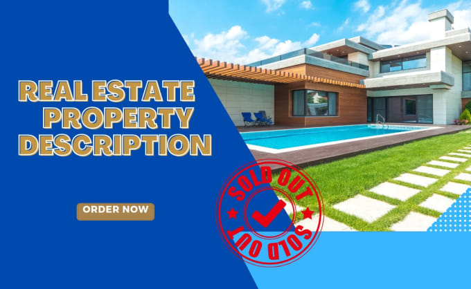 Gig Preview - Write creative real estate property descriptions that sell