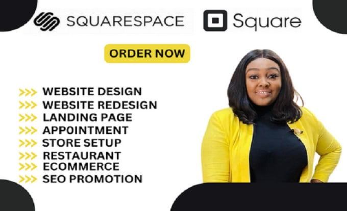 Gig Preview - Design square online square website squarespace square