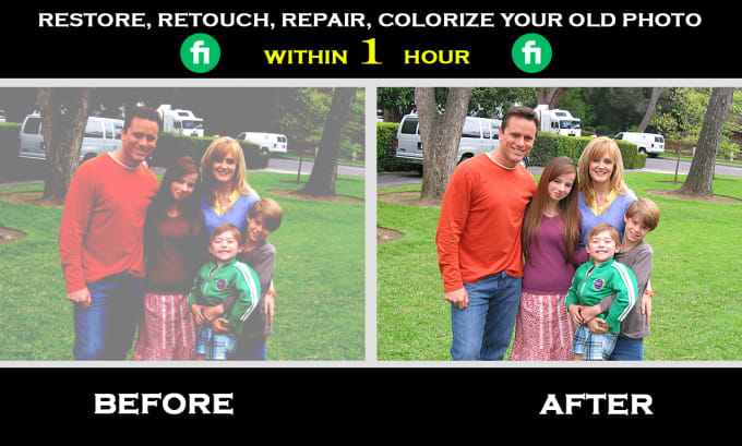 Gig Preview - Restore and colorize old photo within 1 hour