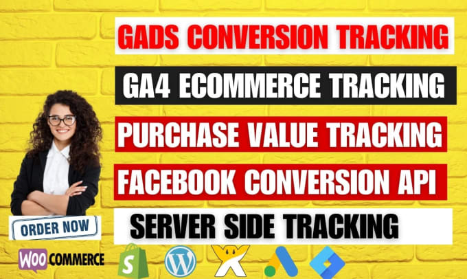 Gig Preview - Setup ga4, google analytics 4,ecommerce tracking,  conversion tracking via gtm