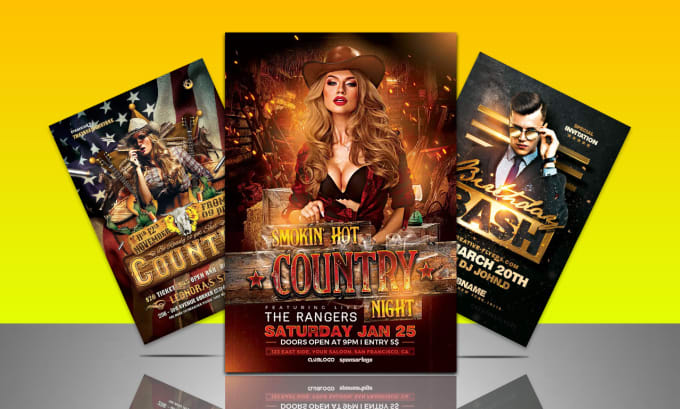 Gig Preview - Design a concert, nightclub, church, event or party flyer