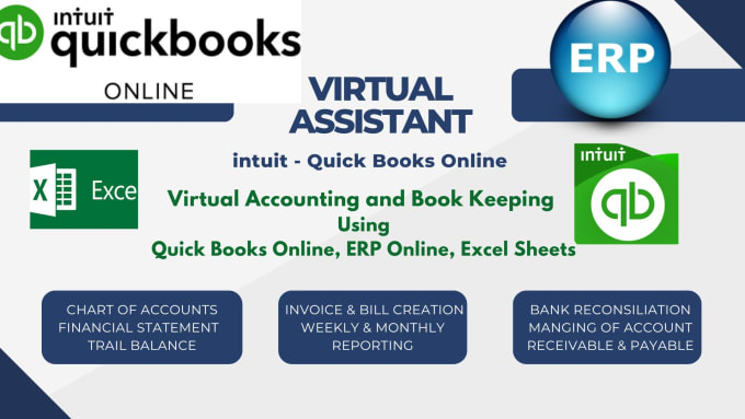 Gig Preview - Do financial accounting and bookkeeping in quickbooks, xero