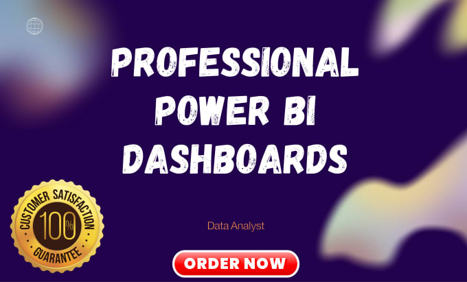 Gig Preview - Make power bi custom dashboard, data visualization and reports