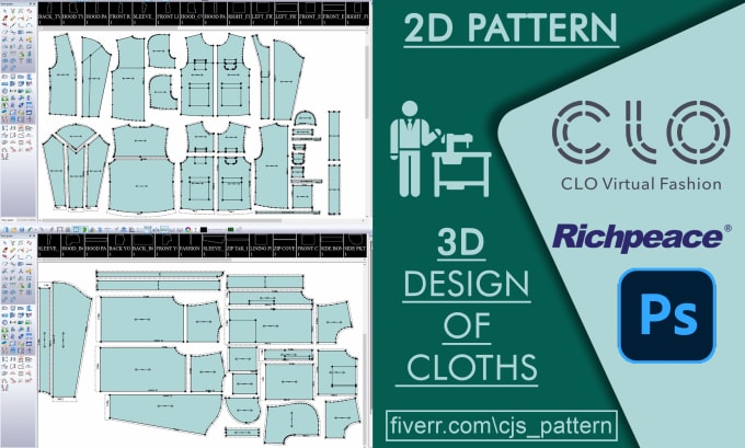 Gig Preview - Make digital pattern on you required coustme designs and sizes in a quick time