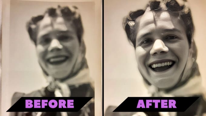 Gig Preview - Restore your photos and animate them