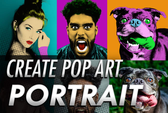 Gig Preview - Create a pop art portrait