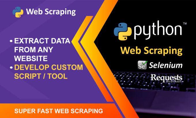 Gig Preview - Do web scraping and data extraction in python