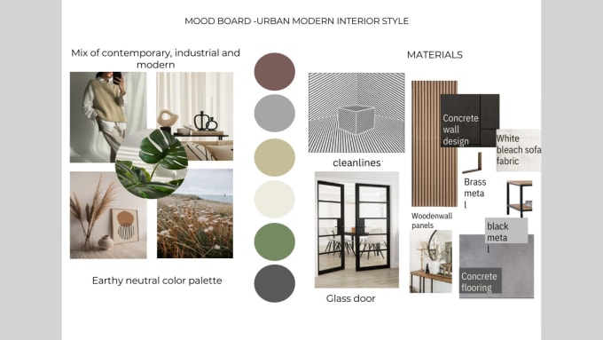 Gig Preview - Create attractive interior design mood board and floor plan