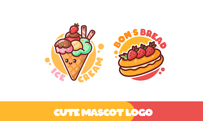 Gig Preview - Create a cute kawaii cartoon mascot logo