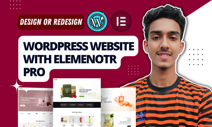 Gig Preview - Design, redesign stunning wordpress website with elementor pro