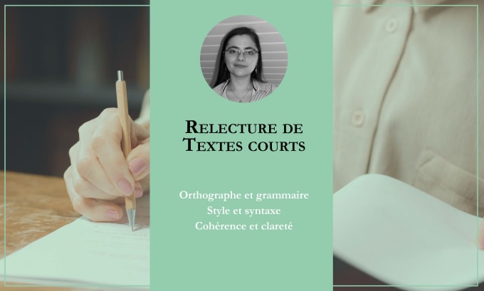 Gig Preview - Relire, corriger et commenter votre texte court