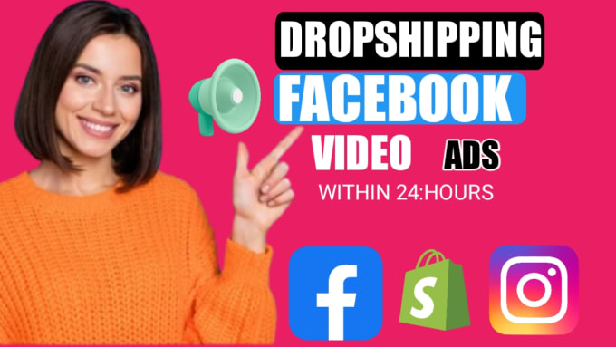 Gig Preview - Create dropshipping facebook video ads and dropshipping video ads