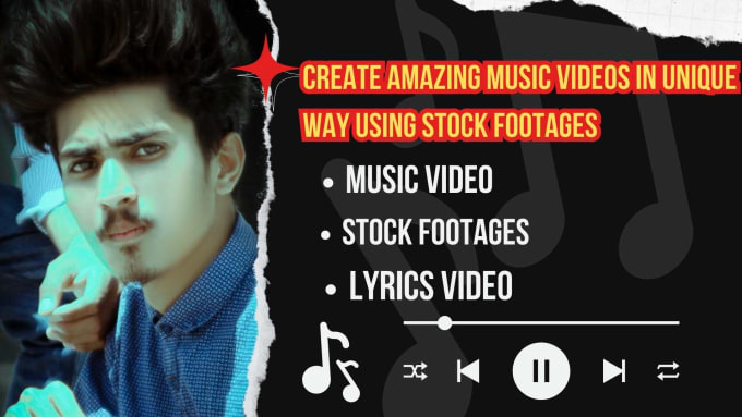 Gig Preview - Create amazing music videos in unique way using stock footages