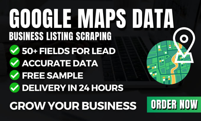 Gig Preview - B2b leads google map scraping lead generation