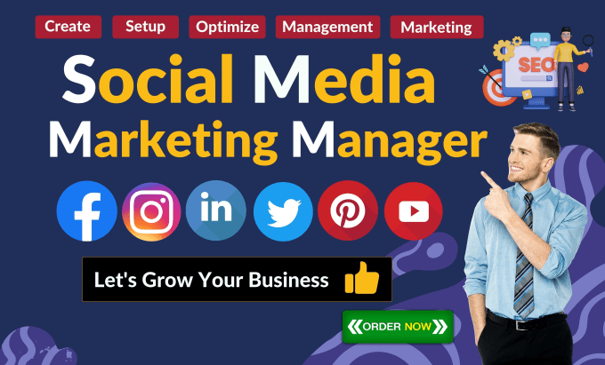 Gig Preview - Be your professional social media marketing manager expert