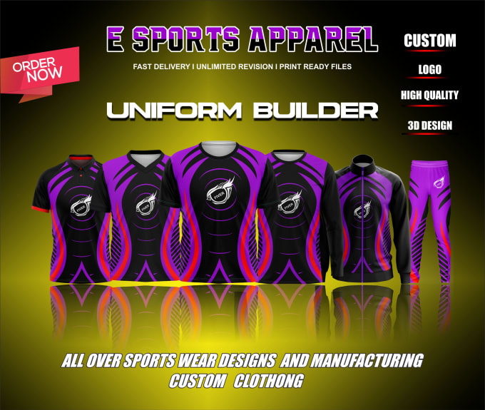 Gig Preview - Do sports uniform sports jersey or sublimation jersey