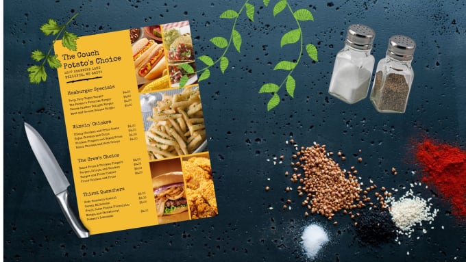 Gig Preview - Design restaurant menu, food menu, price list, menu design