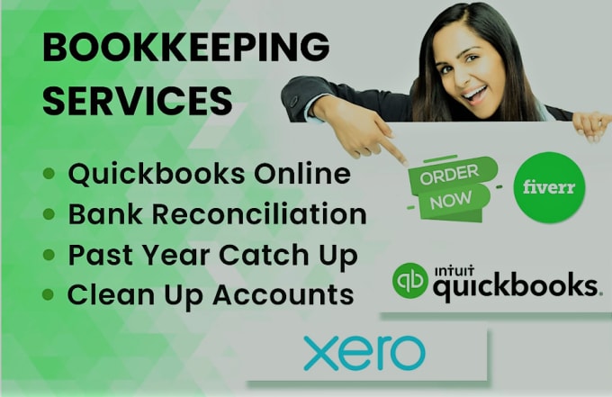 Gig Preview - Do bookkeeping and bank reconciliations in quickbooks, xero, and sage