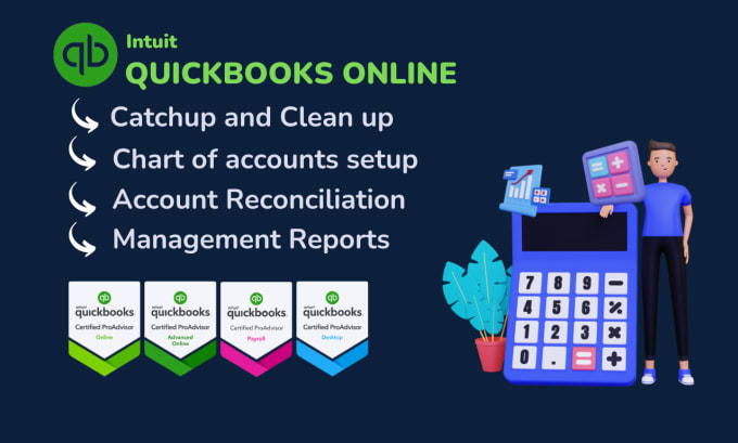 Gig Preview - Do financial analysis, catch up and clean up bookkeeping on quickbooks online