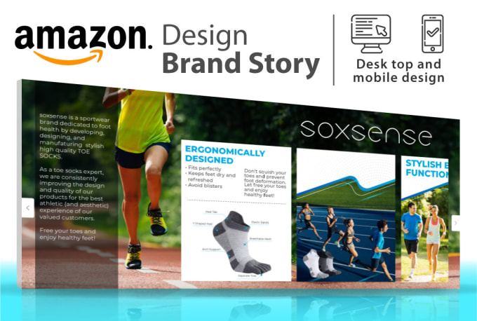 Gig Preview - Design amazon brand story top of ebc