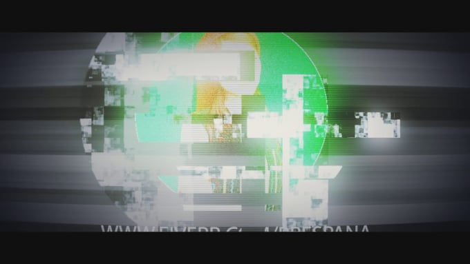 Gig Preview - Make tech tv digital glitch retro logo reveal intro animation