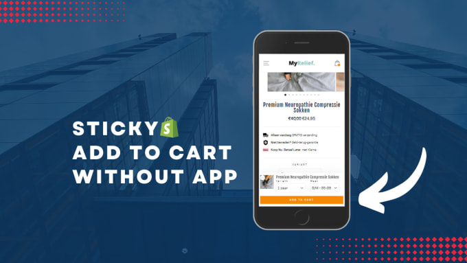 Gig Preview - Add sticky add to cart button on shopify product page without app