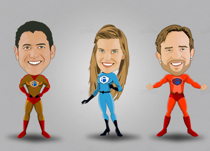 Gig Preview - Draw superhero portrait or fantasy character for couple, family, friends