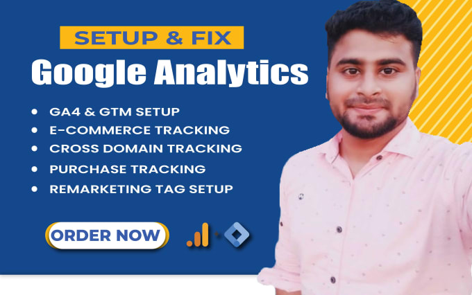 Gig Preview - Setup google analytics 4, tag manager for ecommerce and conversion tracking GTM