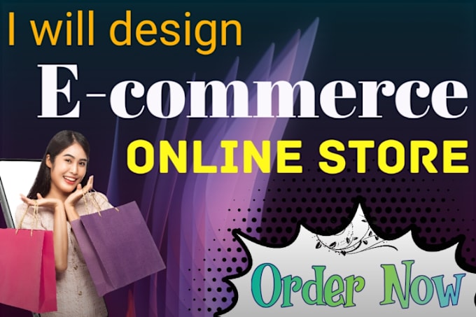 Gig Preview - Design ecommerce website, woocommerce store hostinger, bluehost, godaddy