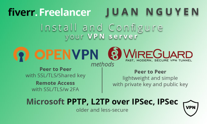 Gig Preview - Configure your VPN server, openvpn, wireguard VPN, ipsec