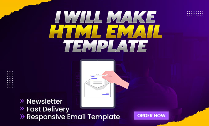 Gig Preview - Convert your design into responsive HTML email template