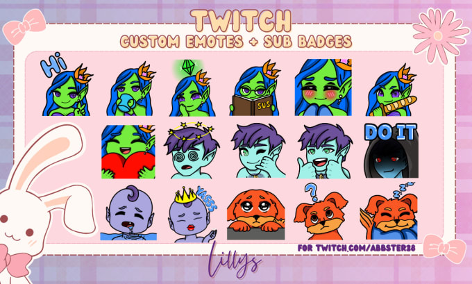 Gig Preview - Draw custom emotes for your stream