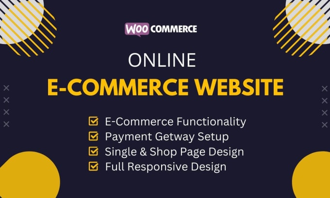 Gig Preview - Build wordpress website design and ecommerce website