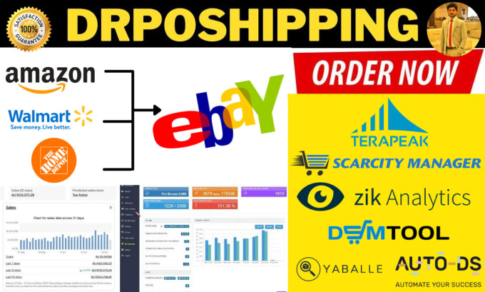 Gig Preview - Do amazon to ebay dropshipping top listing in UK, USA, au australia