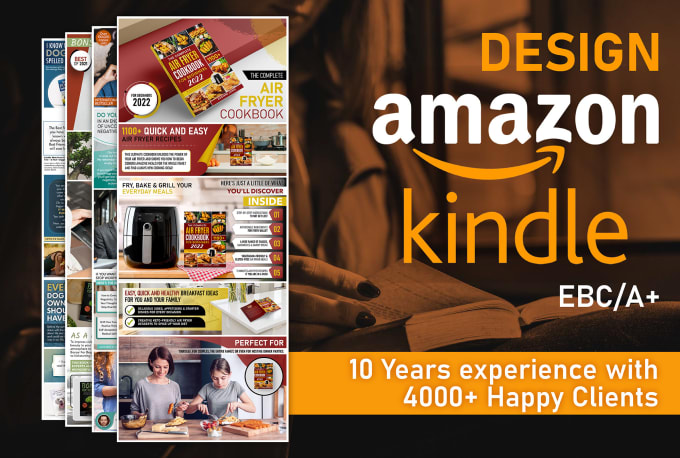 Gig Preview - Design amazon kindle ebc a plus for books