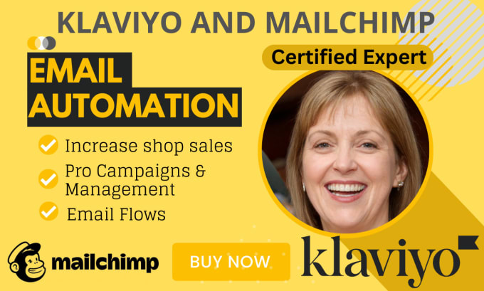 Gig Preview - Setup ecommerce email marketing flows in klaviyo or  mailchimp