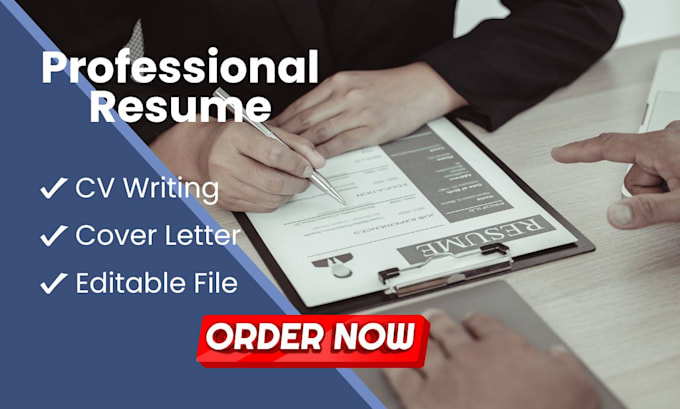 Gig Preview - Deliver professional resume maker CV writing and cover letter