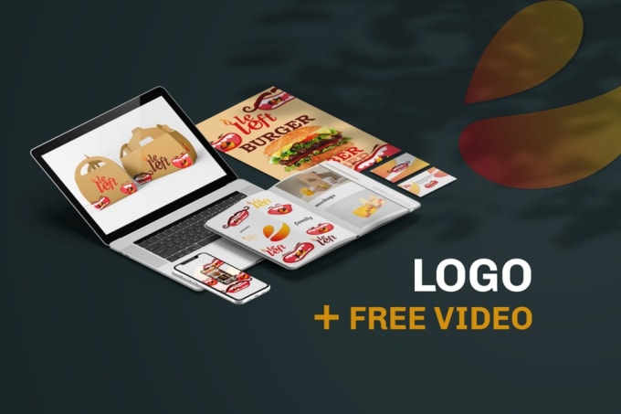 Gig Preview - Design a modern logo with a free video