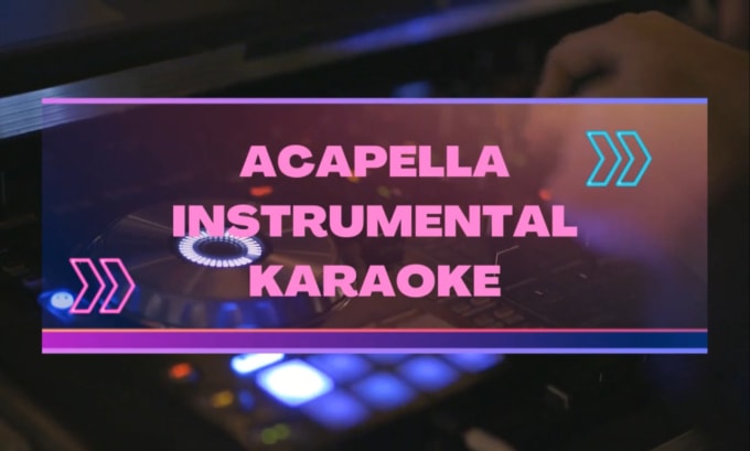 Gig Preview - Make instrumental karaoke or acapella version from any music