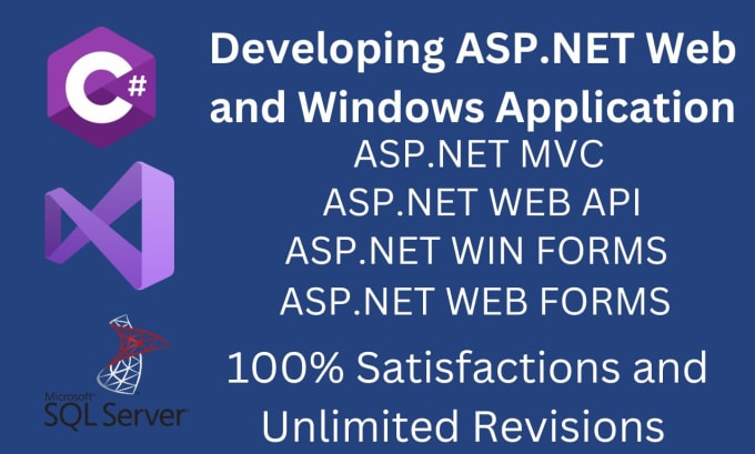 Gig Preview - Develop asp net web forms, asp net mvc, asp net core, windows forms