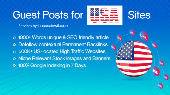 Gig Preview - Publish guest posts for USA sites