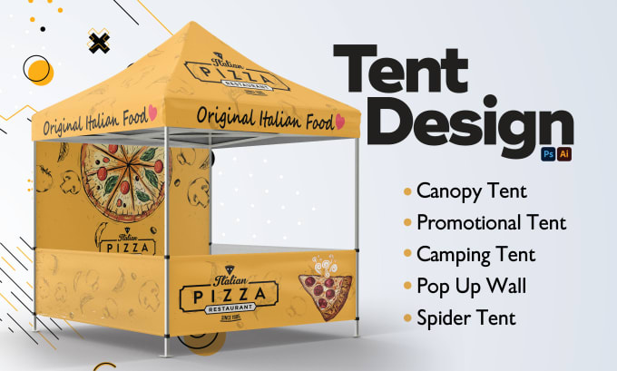 Gig Preview - Design tent, table cover, and canopy tent