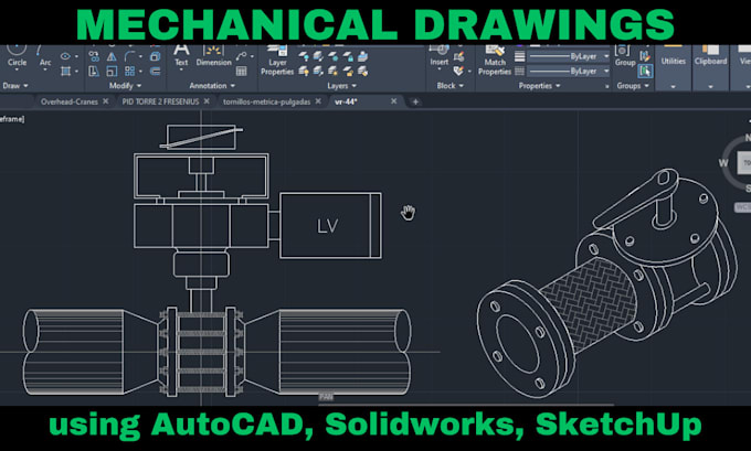 Gig Preview - Mechanical drawing, 3d modeling, industrial product design