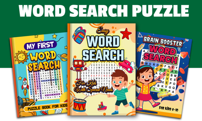 Gig Preview - Create niche based best selling word search puzzle for KDP