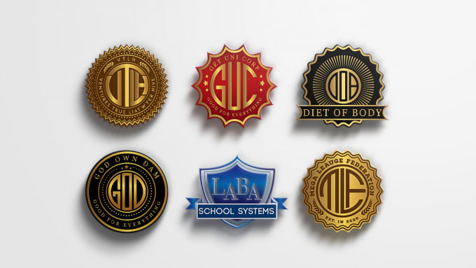 Bestseller - design clean badge, circle, monogram, stamp, seal, emblem logo for you