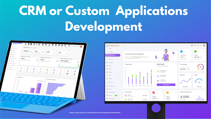 Gig Preview - Develop custom CRM, laravel PHP website for application