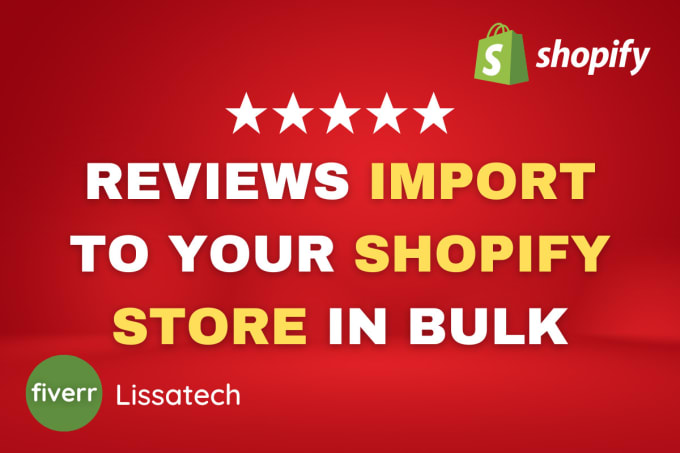 Gig Preview - Import or add reviews from aliexpress to shopify store in 24 hours