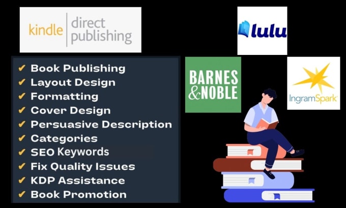 Gig Preview - Do amazon kdp book publishing, book formatting for amazon kdp, amazon kdp ads